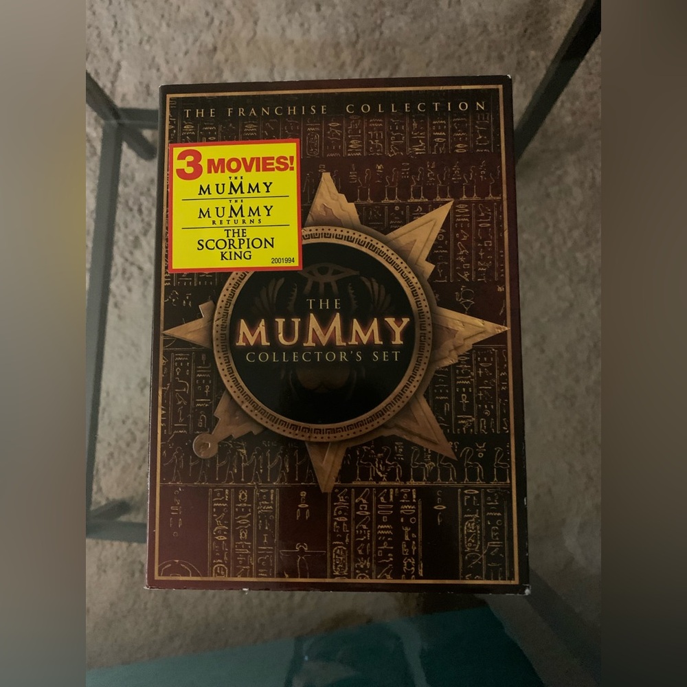 NWT ‘The Mummy Trilogy’ DVD Collector's Set w/ Slipcover Movie Collection Action